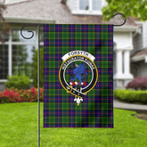 Forsyth Modern Tartan Crest Garden Flag